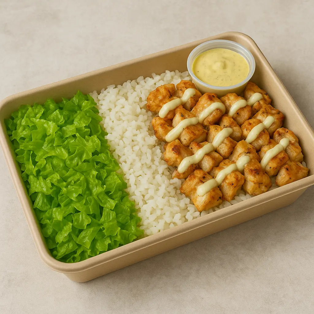 Greek Style Chicken Rice Platter (serves 8–10)